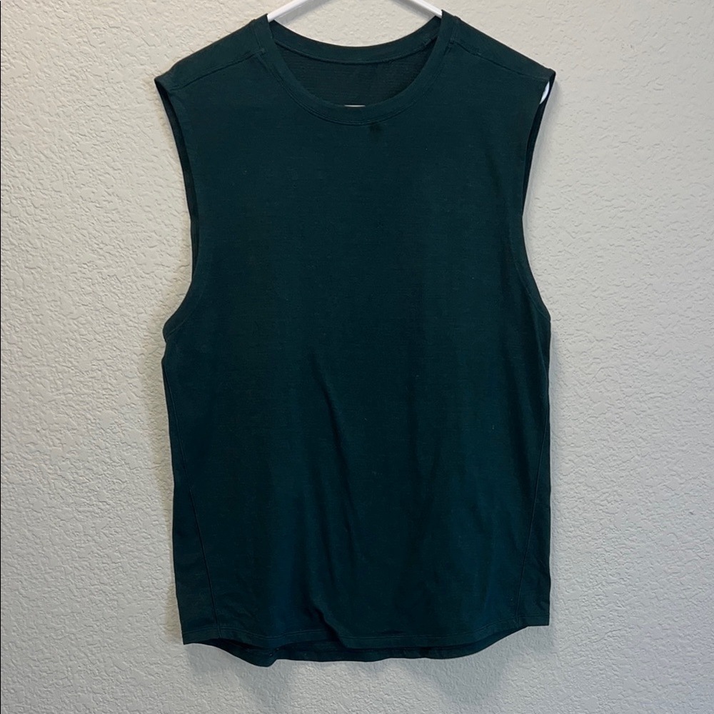 Sleeveless Dark Green Top